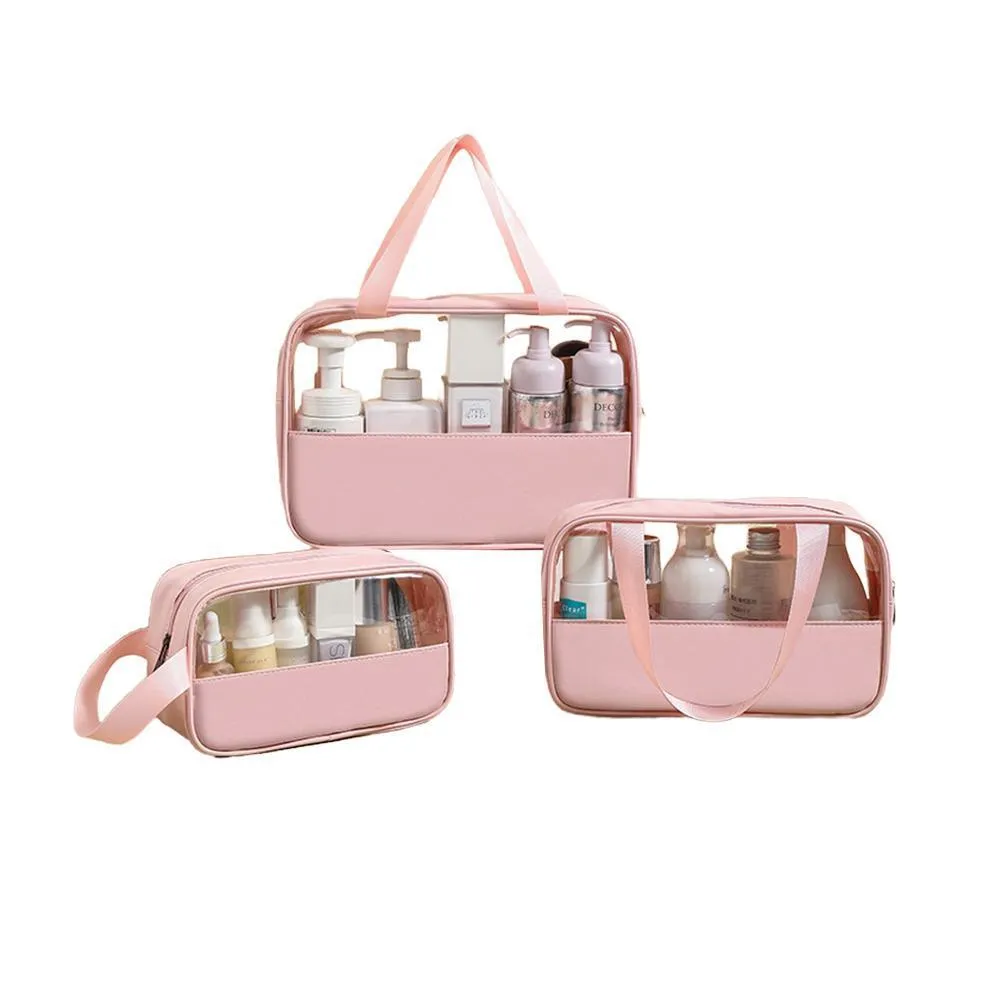 Versatile Clear Makeup Bag Set 5Colours 3PCS