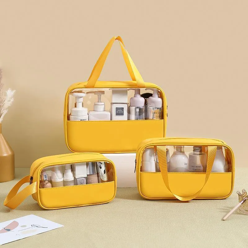 Versatile Clear Makeup Bag Set 5Colours 3PCS