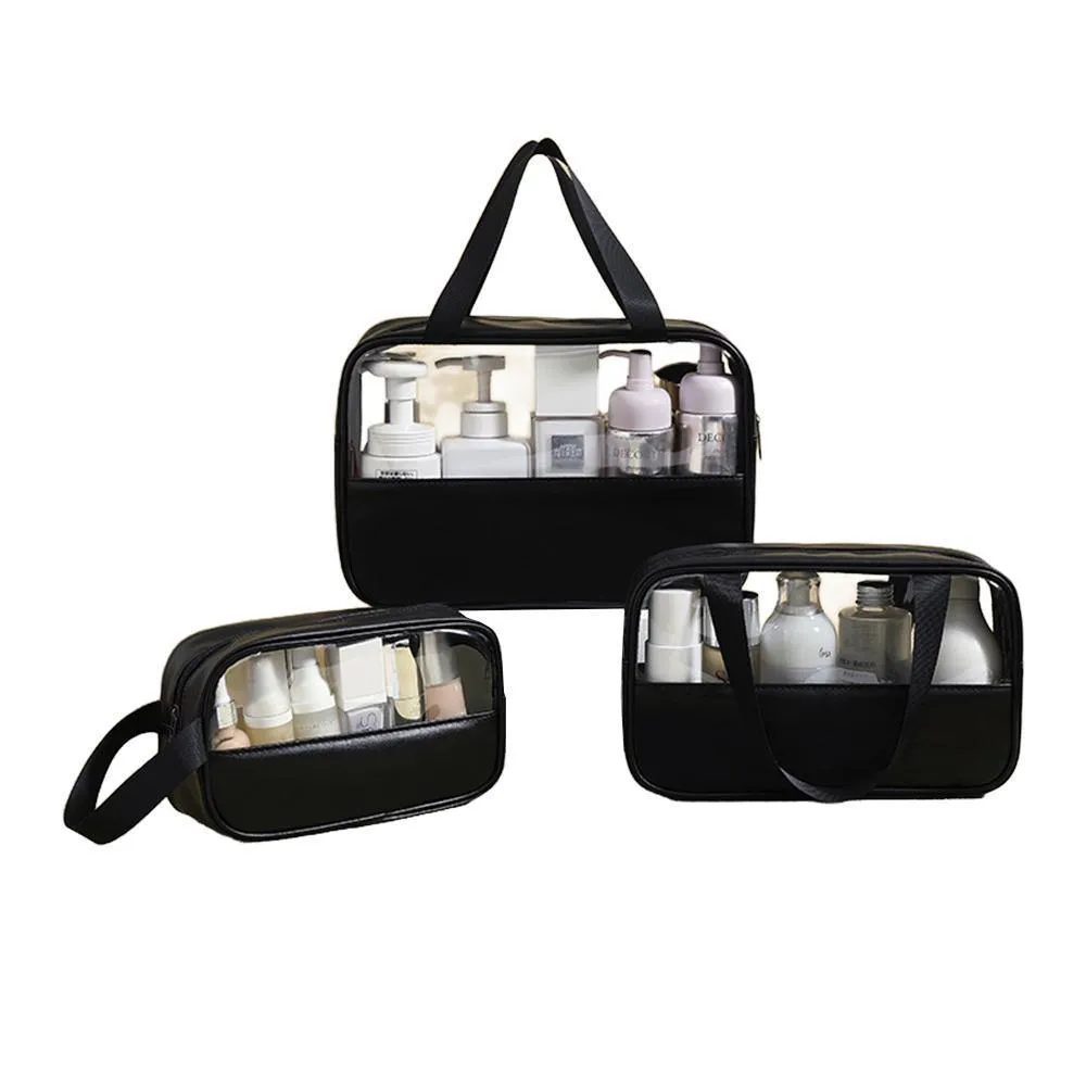 Versatile Clear Makeup Bag Set 5Colours 3PCS