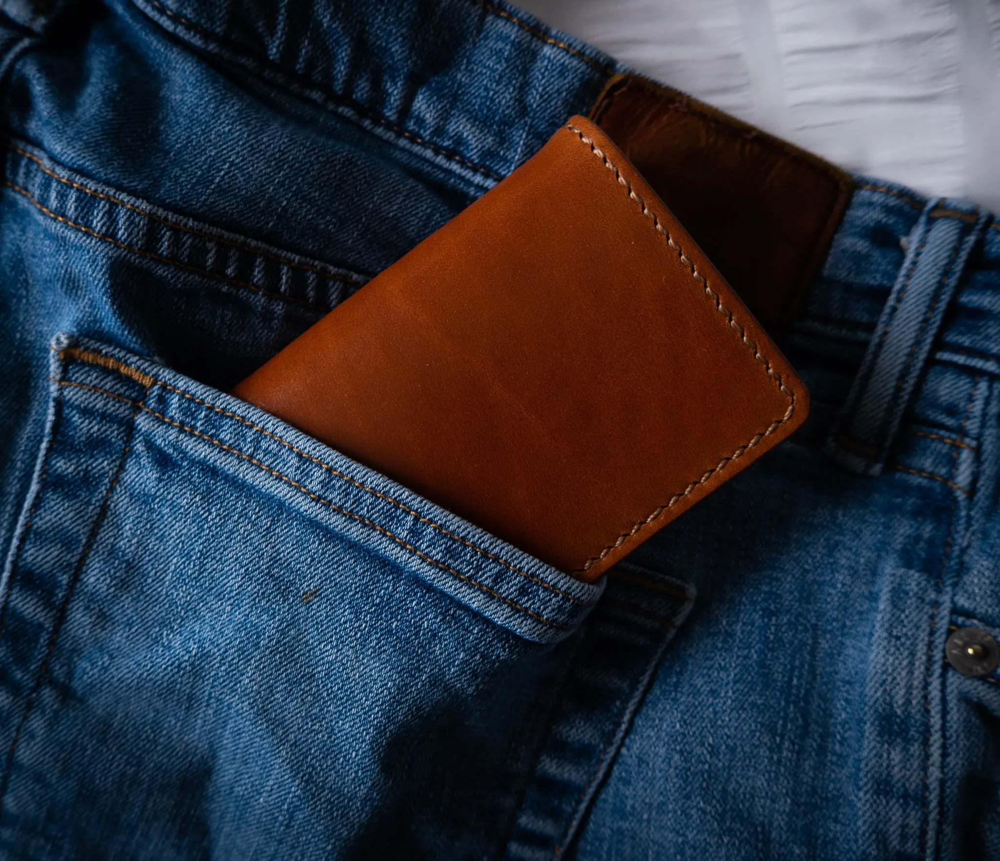 Vertical Wallet - Buck Brown