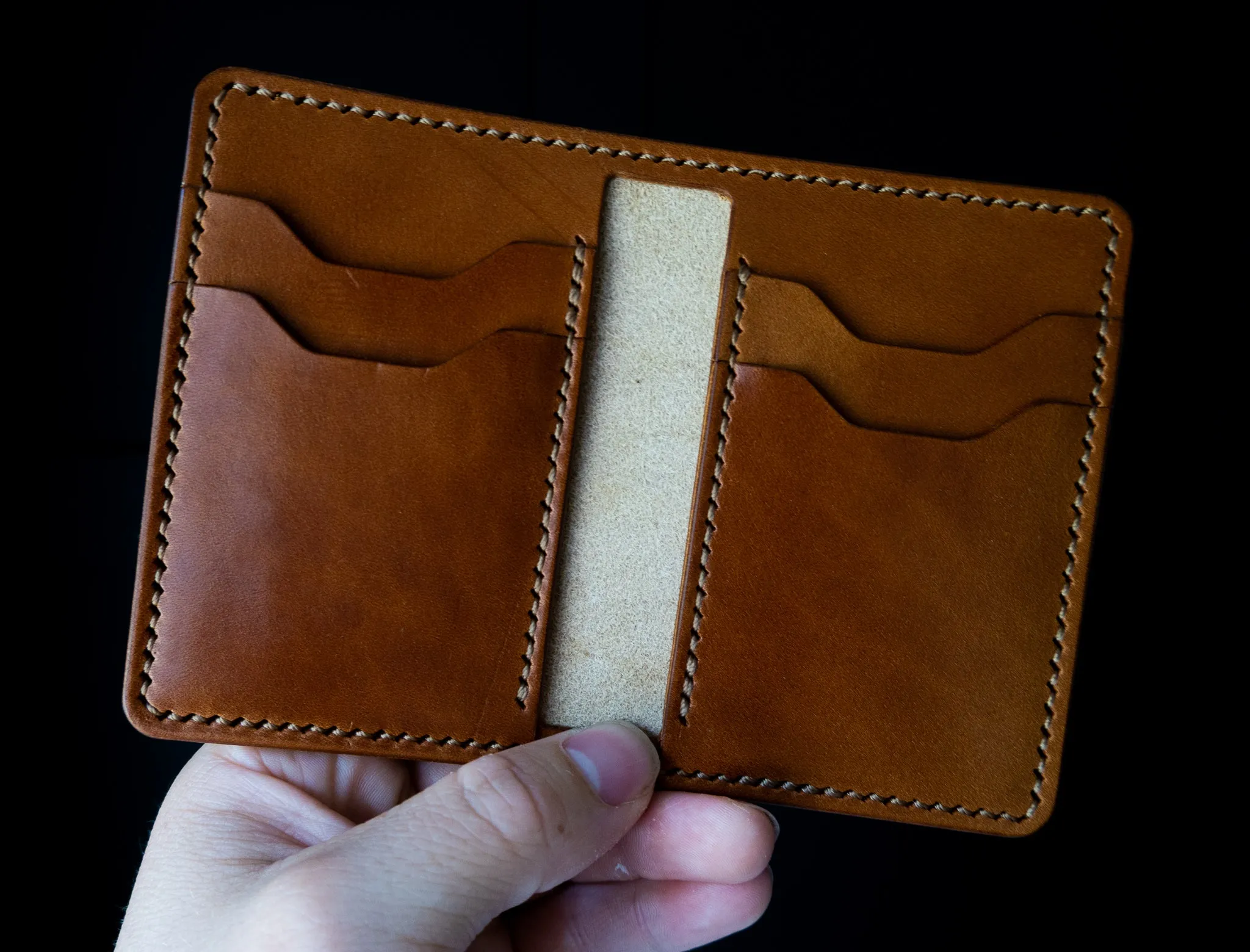 Vertical Wallet - Buck Brown