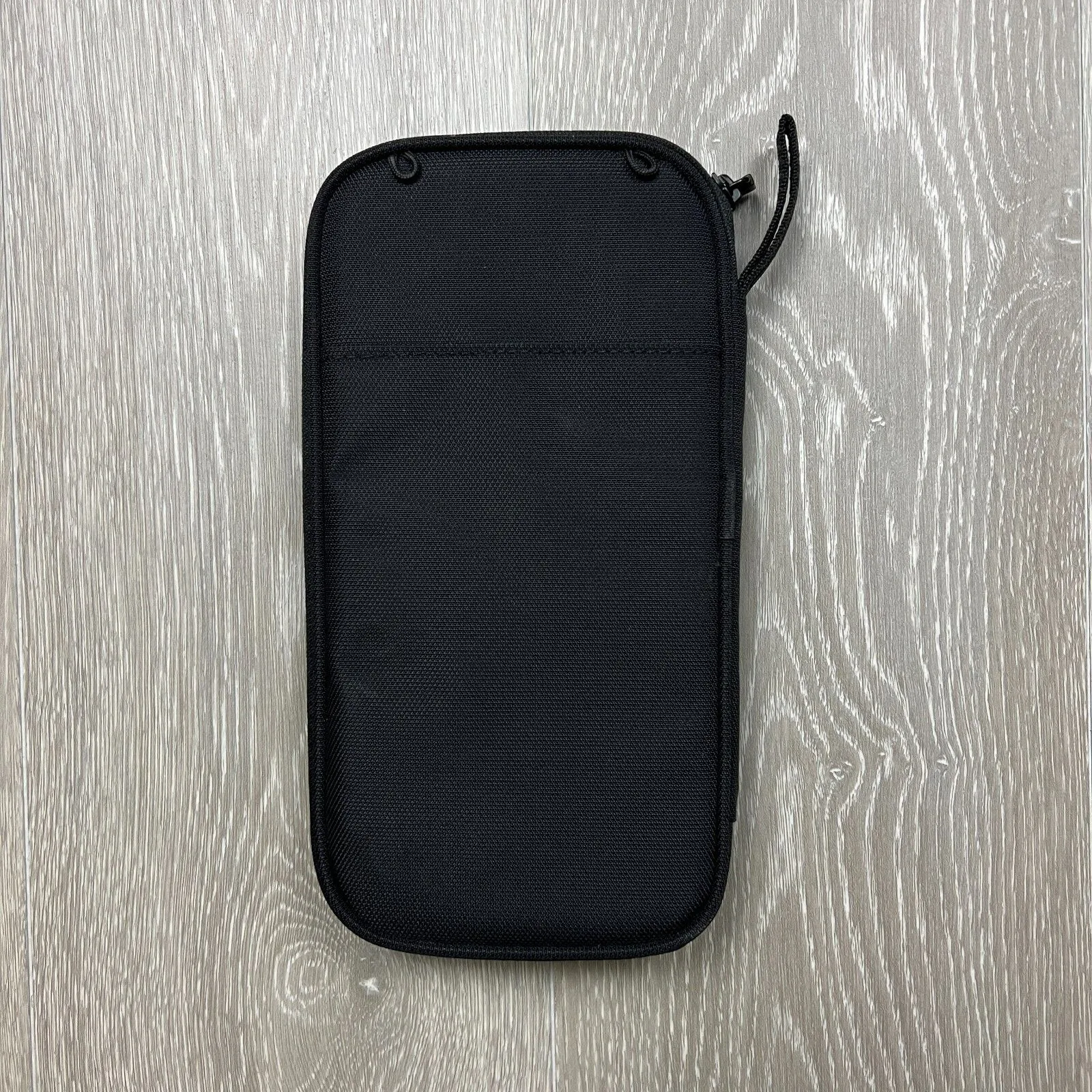 Victorinox Black Canvas Zip Up Travel Wallet