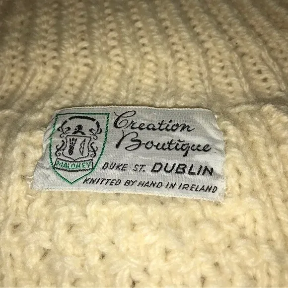 Vintage Mock Neck Hand Crafted Women's Wool Sweater (Soft &amp; Warm)