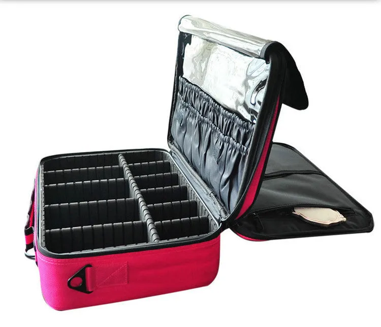 Women High Quality Professional Makeup Organizer Bolso Mujer Cosmetic Case Large Capacity Storage Bag Disassembly Suitcases