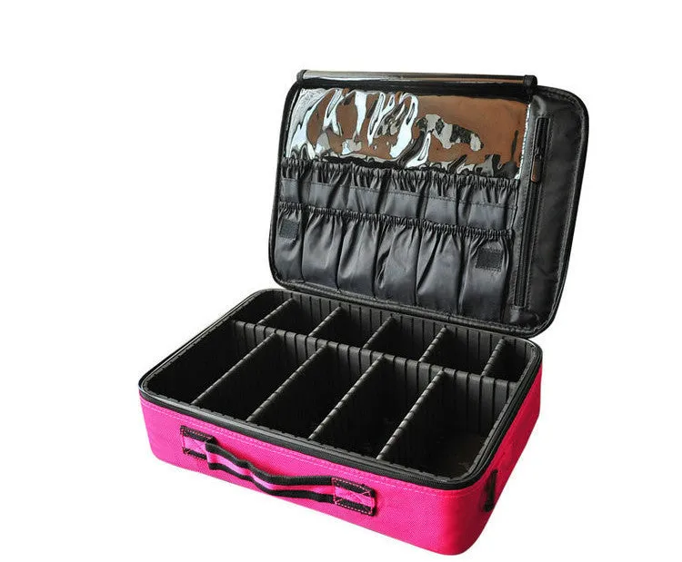 Women High Quality Professional Makeup Organizer Bolso Mujer Cosmetic Case Large Capacity Storage Bag Disassembly Suitcases