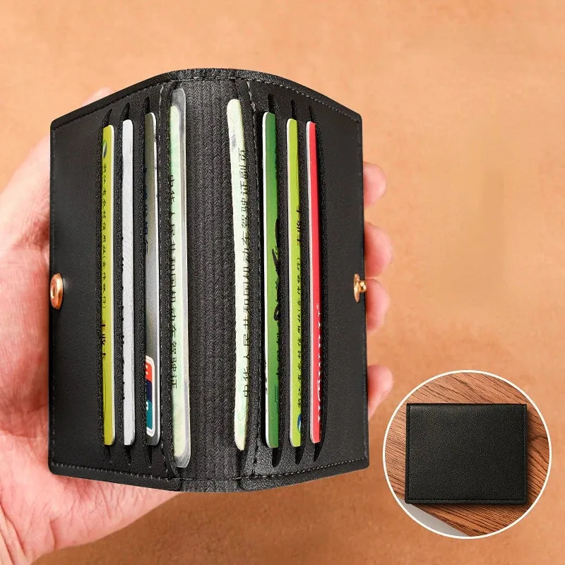 Women Men Credit Card Bag Ultra-thin Small Bank Card Driver's License Card Holder Wallet Male