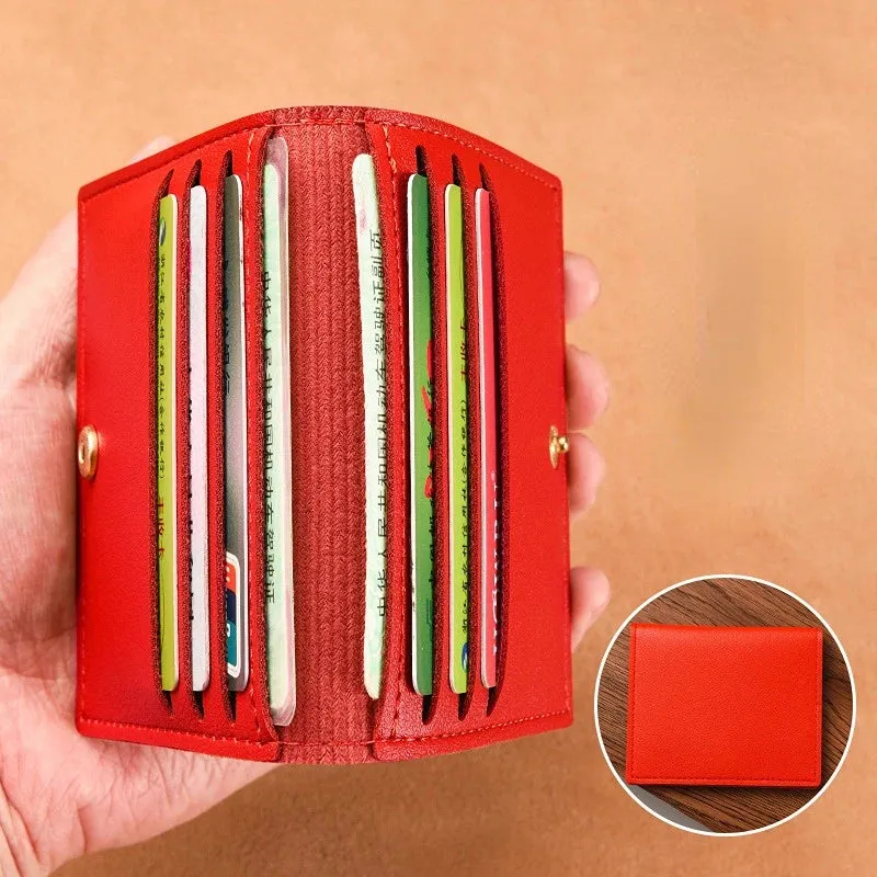 Women Men Credit Card Bag Ultra-thin Small Bank Card Driver's License Card Holder Wallet Male