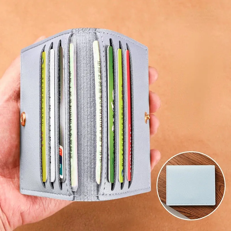 Women Men Credit Card Bag Ultra-thin Small Bank Card Driver's License Card Holder Wallet Male