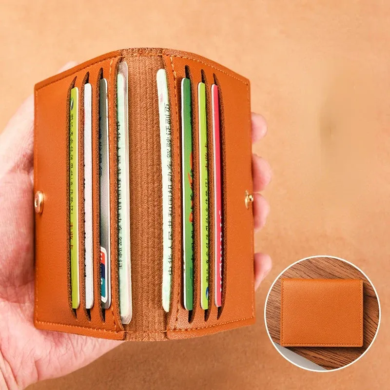 Women Men Credit Card Bag Ultra-thin Small Bank Card Driver's License Card Holder Wallet Male