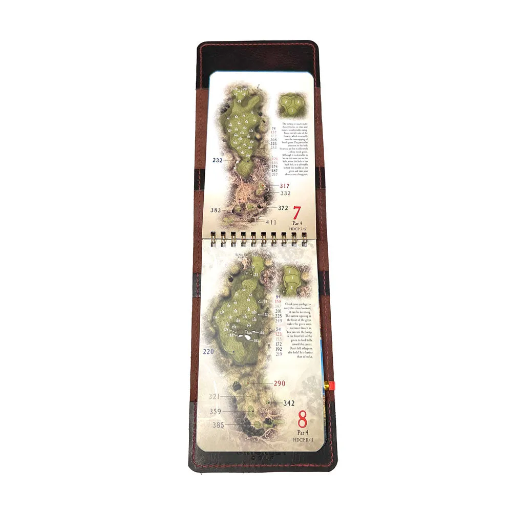 Yardage Book Cover - Rustic Dark Brown