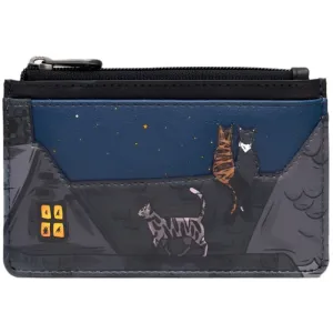 Yoshi Stargazing Cats Leather Card Holder