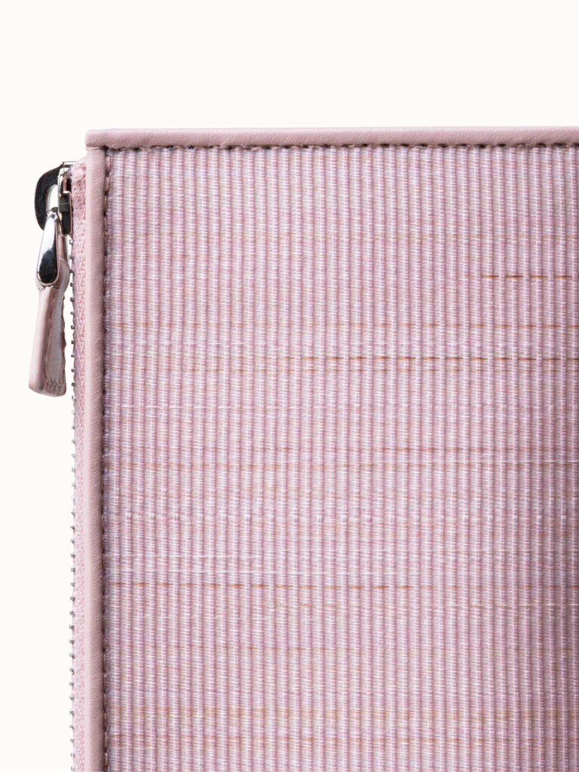 Zipped Card Holder in Horsehair and Leather