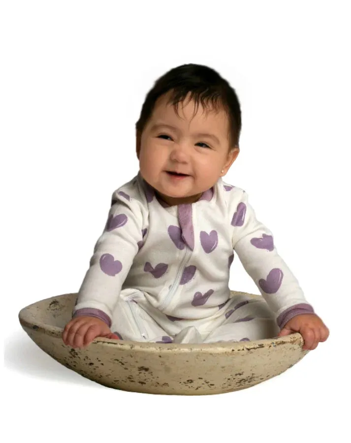ZippyJamz Baby Girls Stole My Heart Sleeper