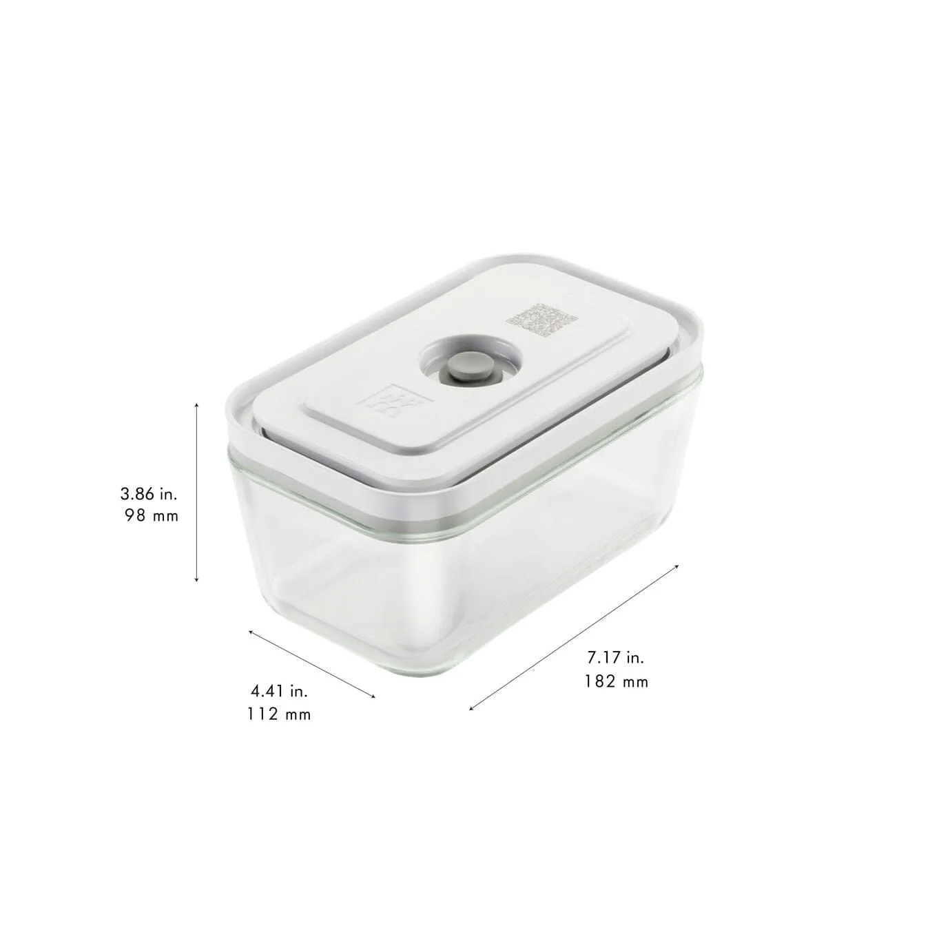 Zwilling Fresh & Save Vacuum Glass Container Medium Gray Lid