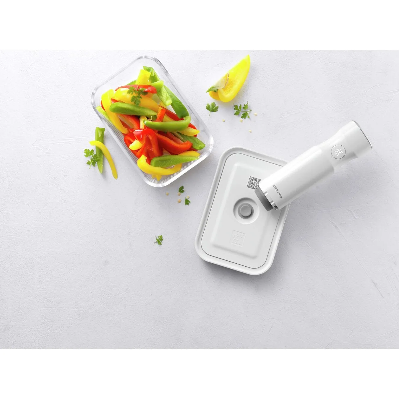 Zwilling Fresh & Save Vacuum Glass Container Medium Gray Lid